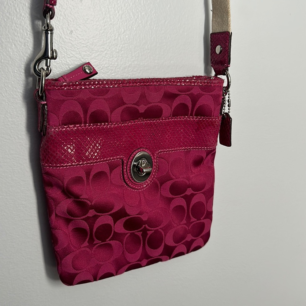 Pink coach bag